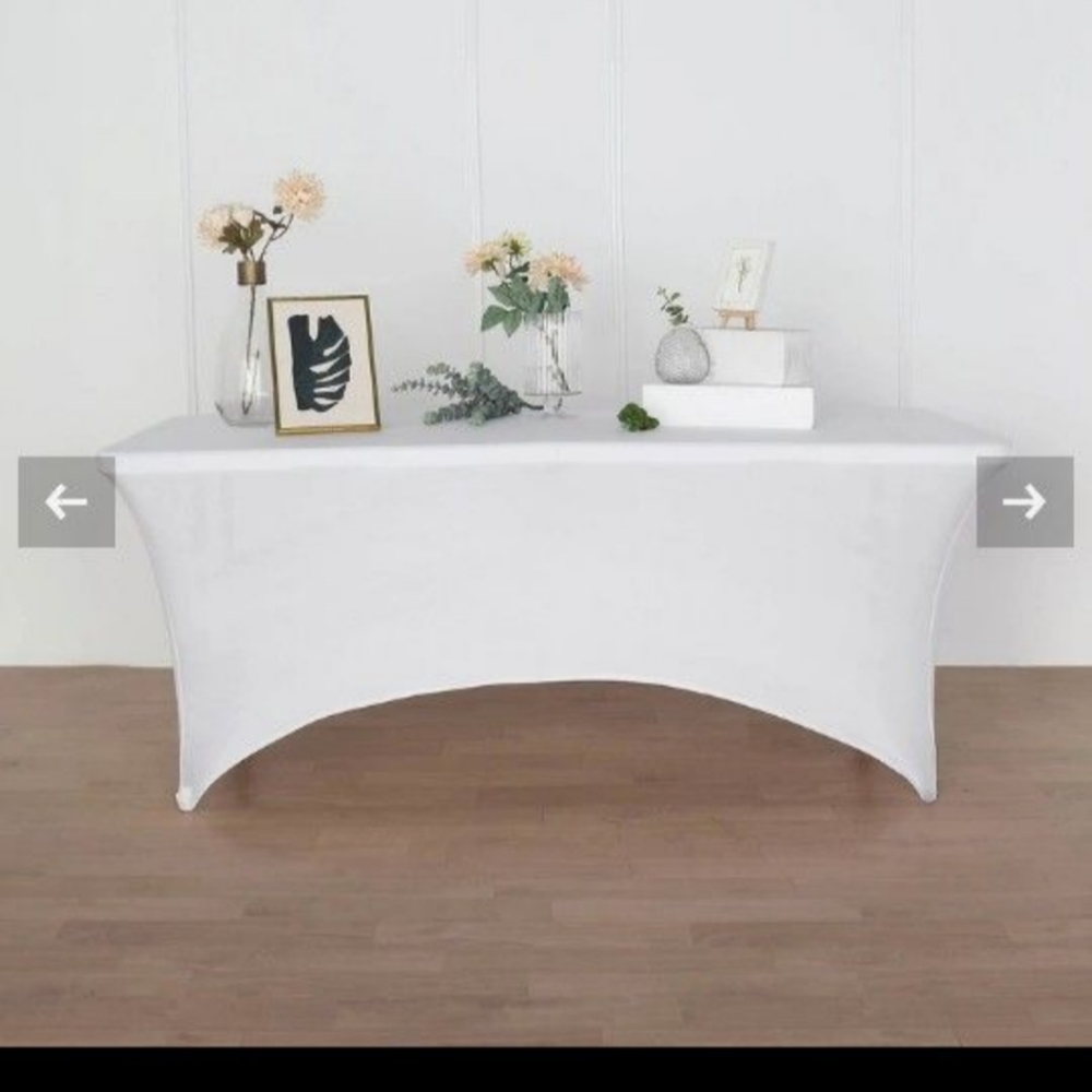 Spandex table clothes and toppers